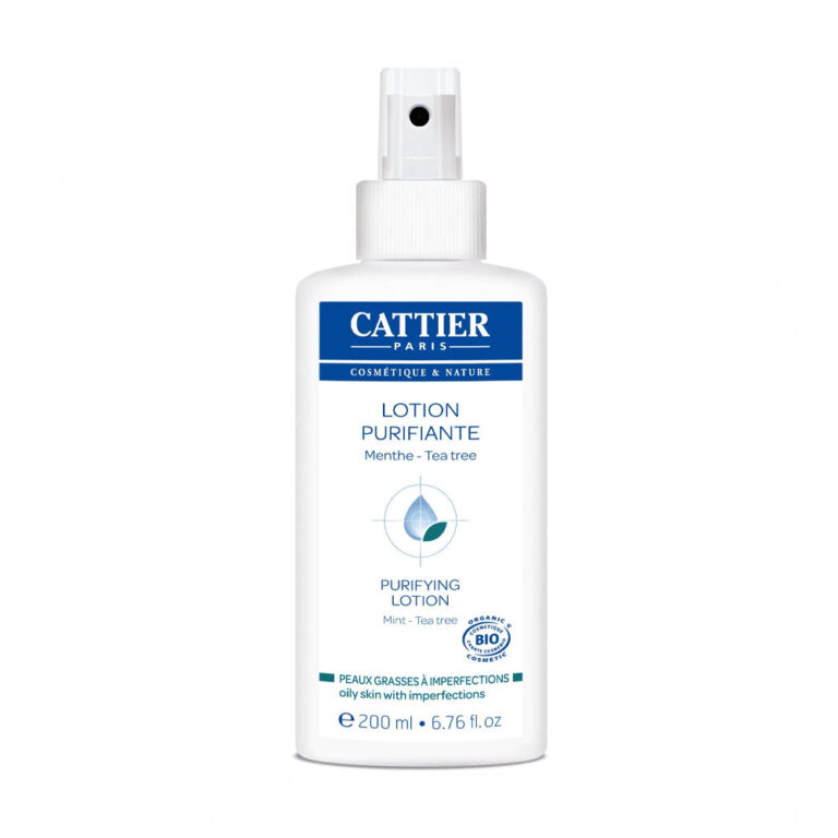 Cattier Lotion Purifiante Menthe Spray Peaux Grasses à Imperfection Bio 200ml