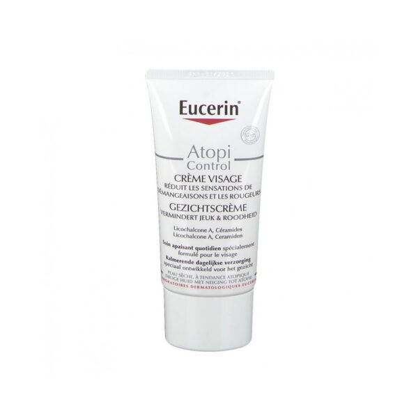 Eucerin Atopicontrol Crème Visage Calmante 12% Oméga 50ml