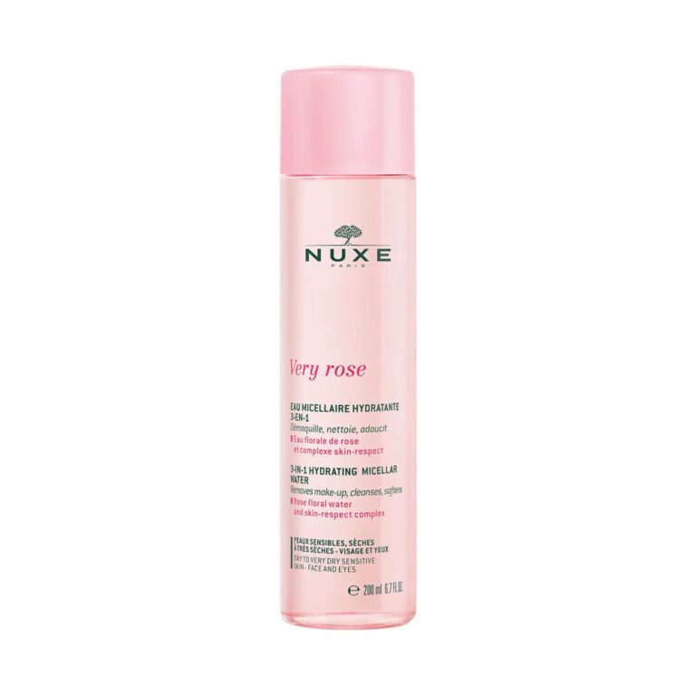 Nuxe Very Rose Eau Micellaire Hydratante PS et sèches à très sèches a 3-en-1 200ml