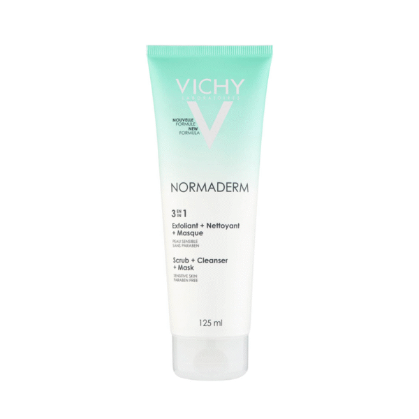Vichy Normaderm 3 En 1 Exfoliant Nettoyant Masque 125ml